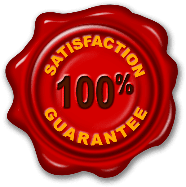 Satisfaction 100% Guarantee Wax Seal 