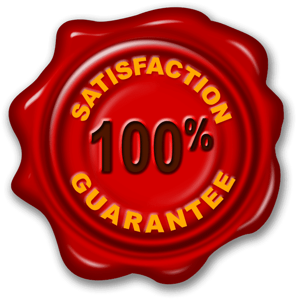 Satisfaction 100% Guarantee Wax Seal